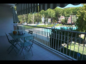 Welcoming flat with charming pool view terrace